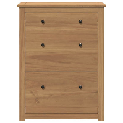Skoställ Trä Skoskåp Panama 80x35x105 cm massiv furu