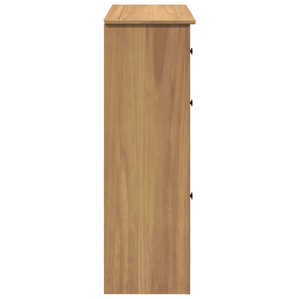 Skoställ Trä Skoskåp Panama 80x35x105 cm massiv furu