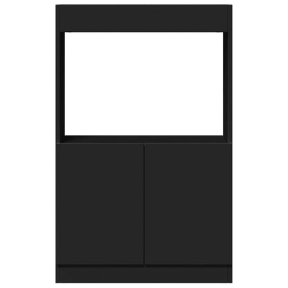 Skåp Svart 63x33x100 cm