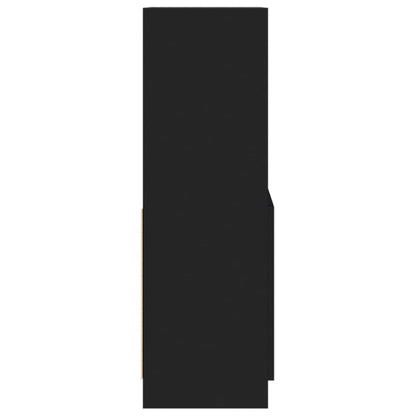 Skåp Svart 63x33x100 cm
