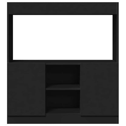 Skåp Svart 92x33x100 cm