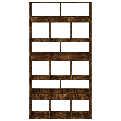 Bokhylla Rökfärgad Ek 100x33x187,5 cm