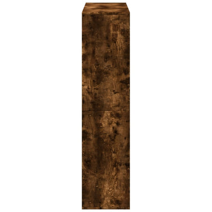 Rumsavdelare rökfärgad ek 100x33x135 cm konstruerat trä