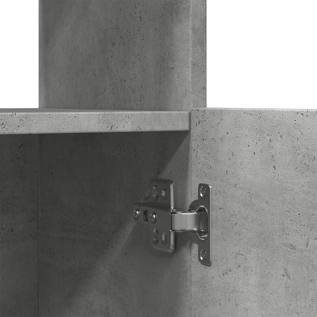 Skåp Betonggrå 63x33x180 cm