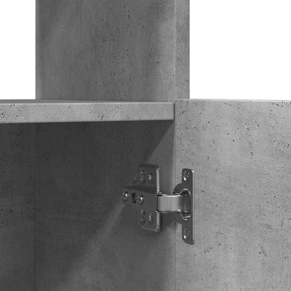 Skåp Betonggrå 92x33x140 cm