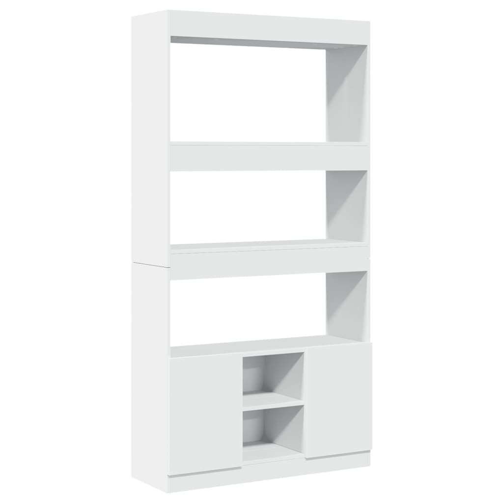 Skåp Vit 92x33x180 cm