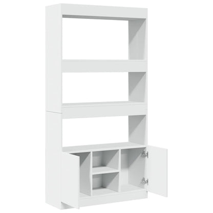 Skåp Vit 92x33x180 cm