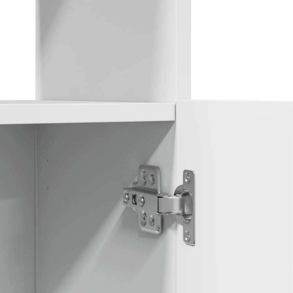 Skåp Vit 92x33x180 cm