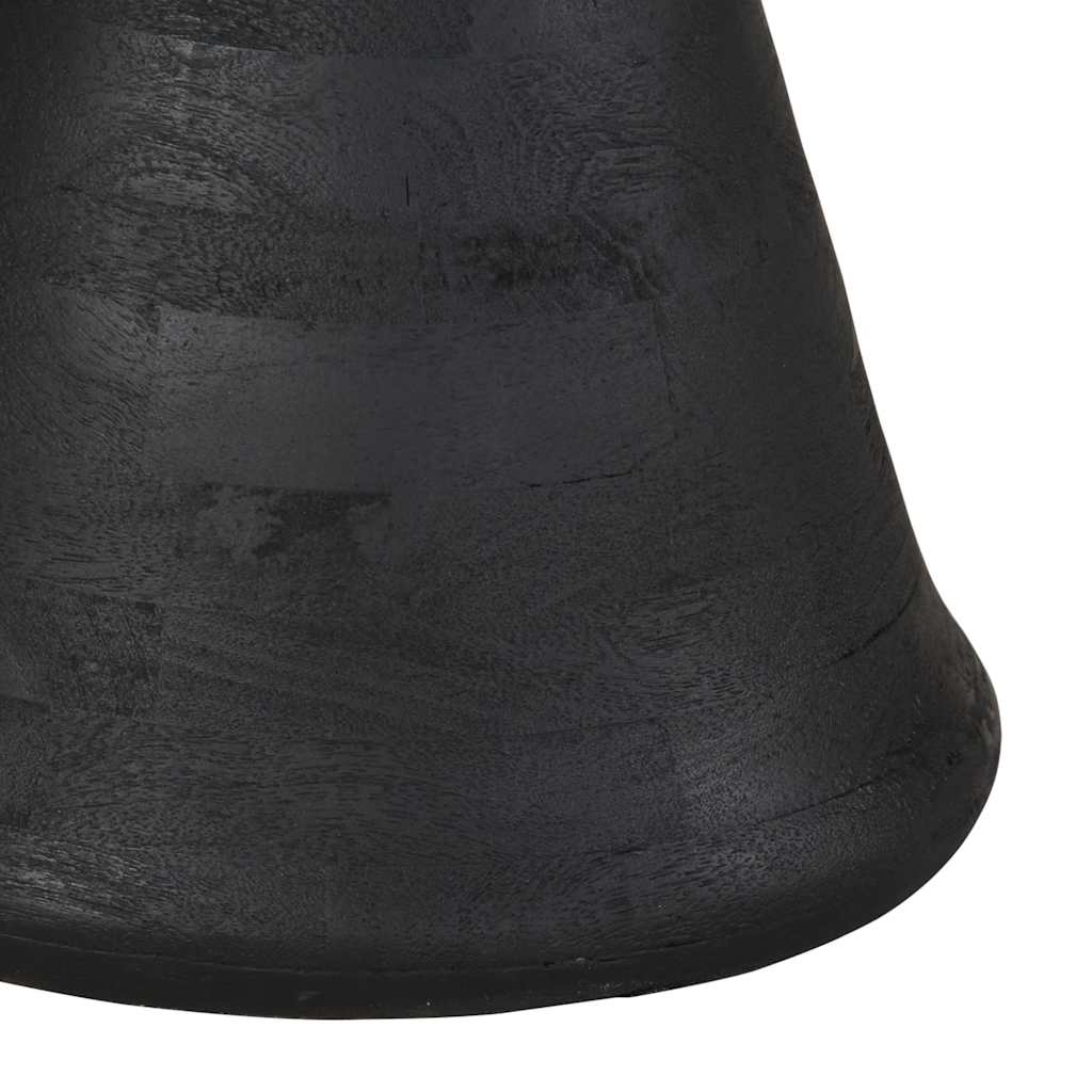 Sidobord Svart Ø50x40 cm massivt Trä mango