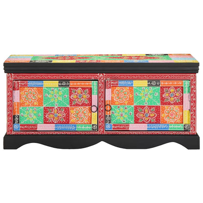 Soffbord Trä flerfärgat 90x50x40 cm massivt Trä mango