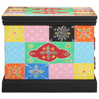 Soffbord Trä flerfärgat 90x50x40 cm massivt Trä mango