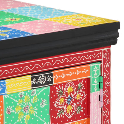 Soffbord Trä flerfärgat 90x50x40 cm massivt Trä mango