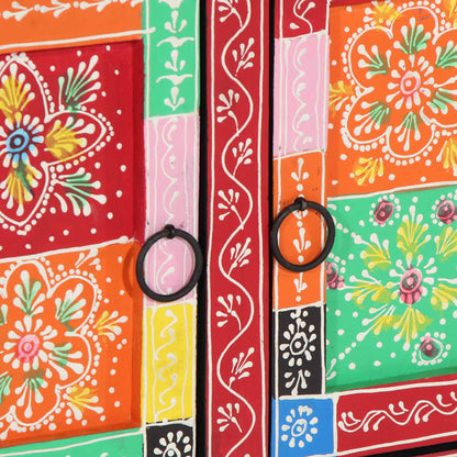 Soffbord Trä flerfärgat 90x50x40 cm massivt Trä mango