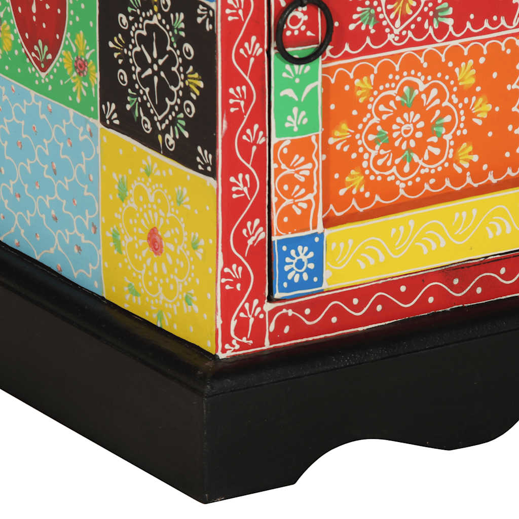 Sängbord Nattduksbord Trä flerfärgat 40x35x45 cm massivt Trä mango