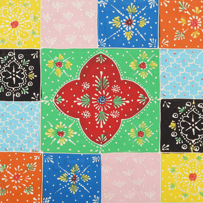 Sängbord Nattduksbord Trä flerfärgat 40x35x45 cm massivt Trä mango