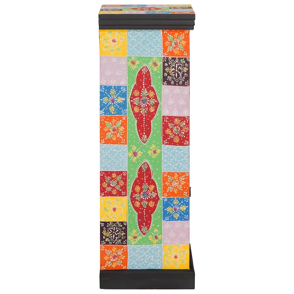 Byrå Trä med hylla Flerfärgsdesign 30 x 30 x 90 cm Massivt Mangoträ