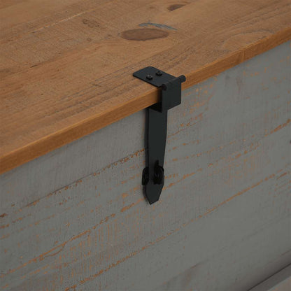 Förvaringskista HALDEN Grå 91x91x47 cm massiv Trä furu