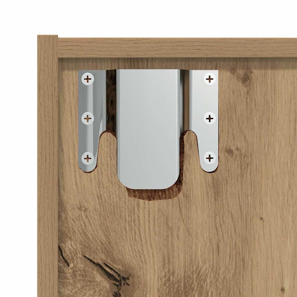 Bokhylla Åldrat Trä 36x30x143cm