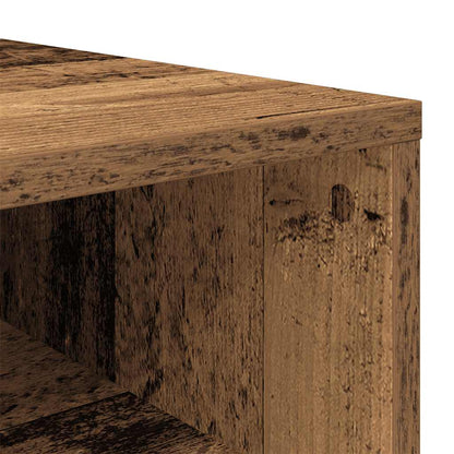 Skoställ Åldrat Trä Skohylla 54x34x100,5 cm