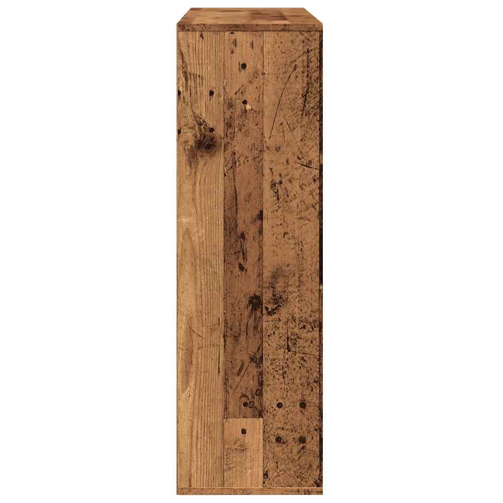 Bokhylla Åldrat Trä 98x29x97,5 cm