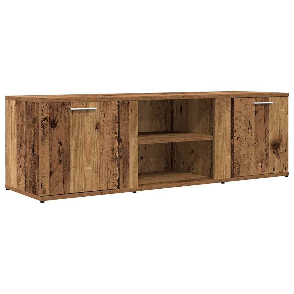 TV-Möbel Åldrat Trä TV-Bänk 120x34x37 cm