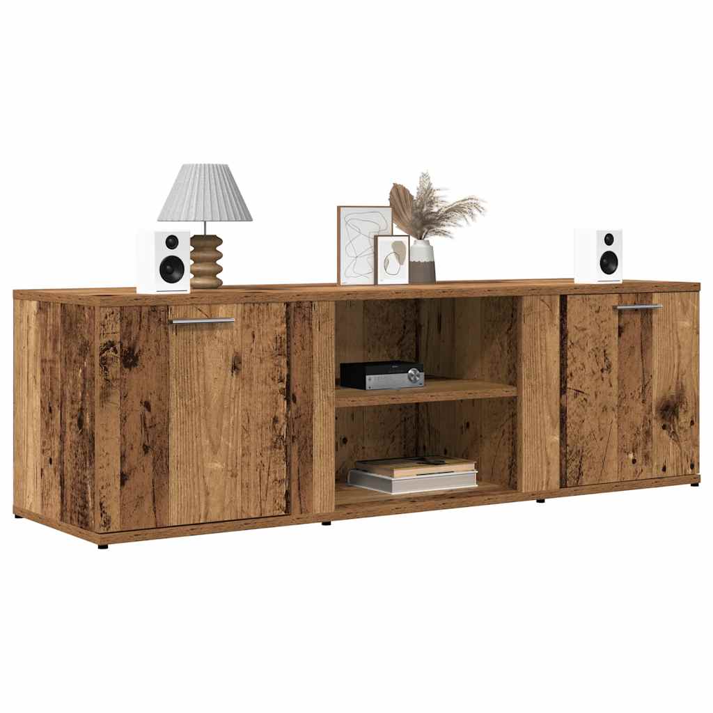 TV-Möbel Åldrat Trä TV-Bänk 120x34x37 cm