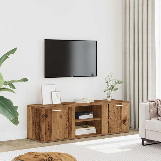 TV-Möbel Åldrat Trä TV-Bänk 120x34x37 cm