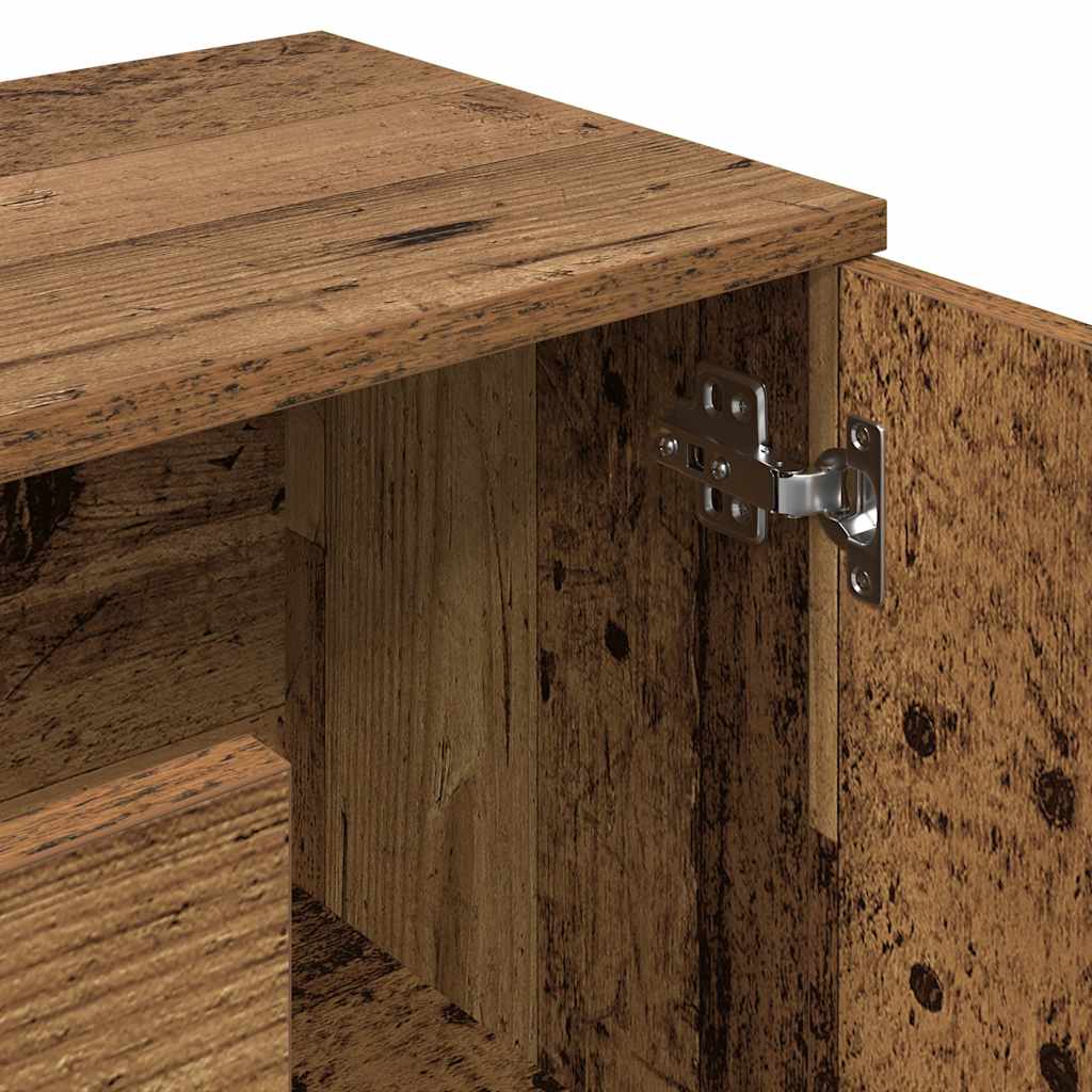 Skänk Åldrat Trä 90x29,5x65 cm