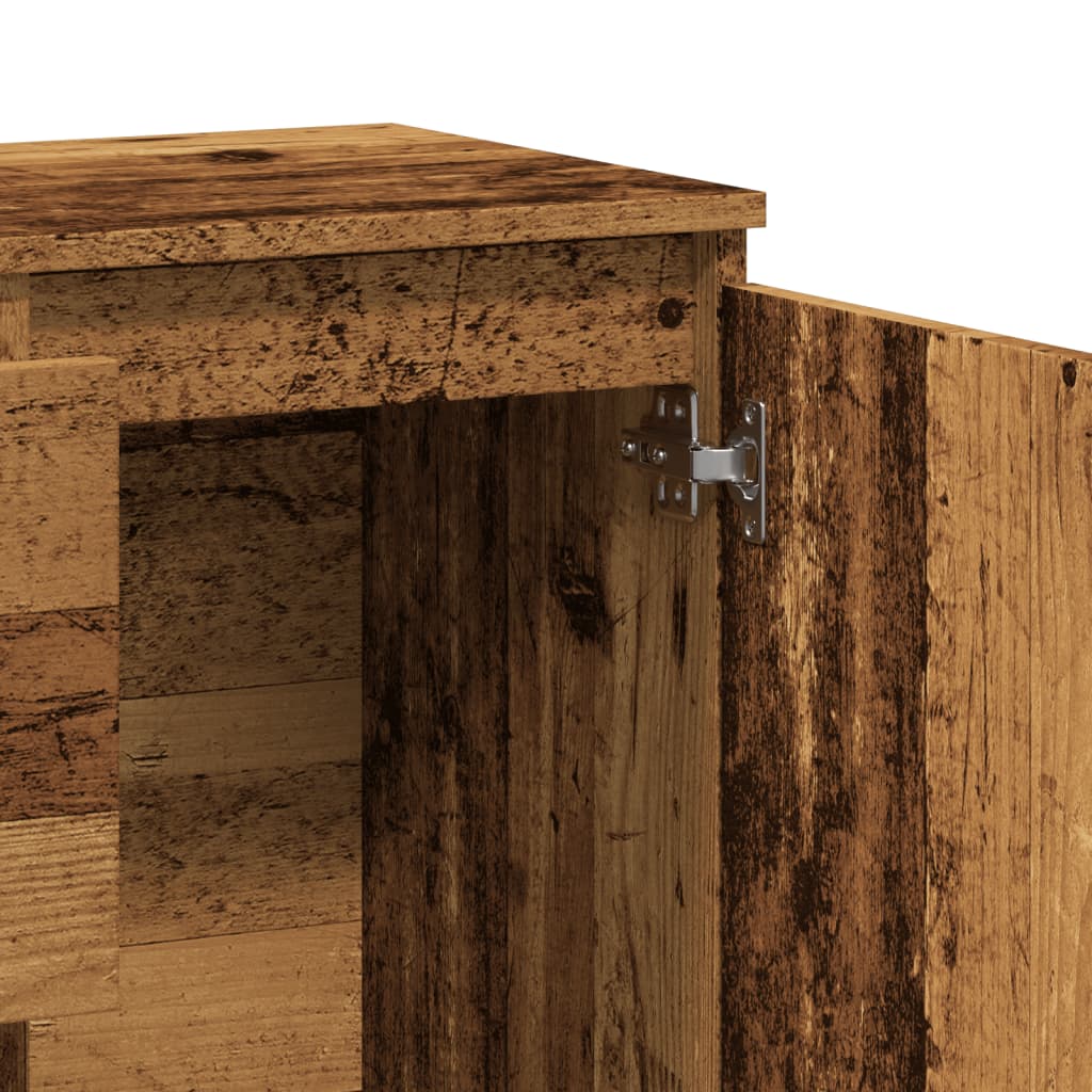 Skänk Åldrat Trä 102x35x70 cm