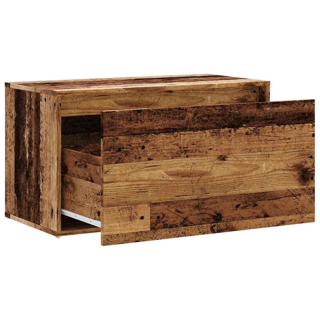 Hallbänk gammalt Trä 80x40x45 cm spånskiva