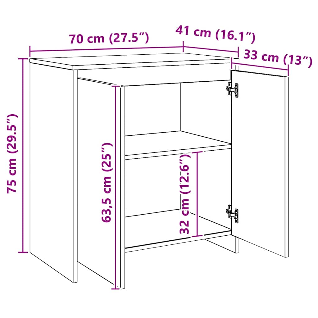 Skänk Artisan Ek 70x41x75 cm