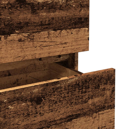 Skänk åldrat trä 70x41x75 cm konstruerat trä