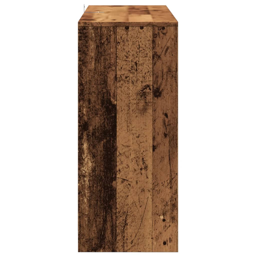 Skänk Åldrat Trä 102x33x75 cm