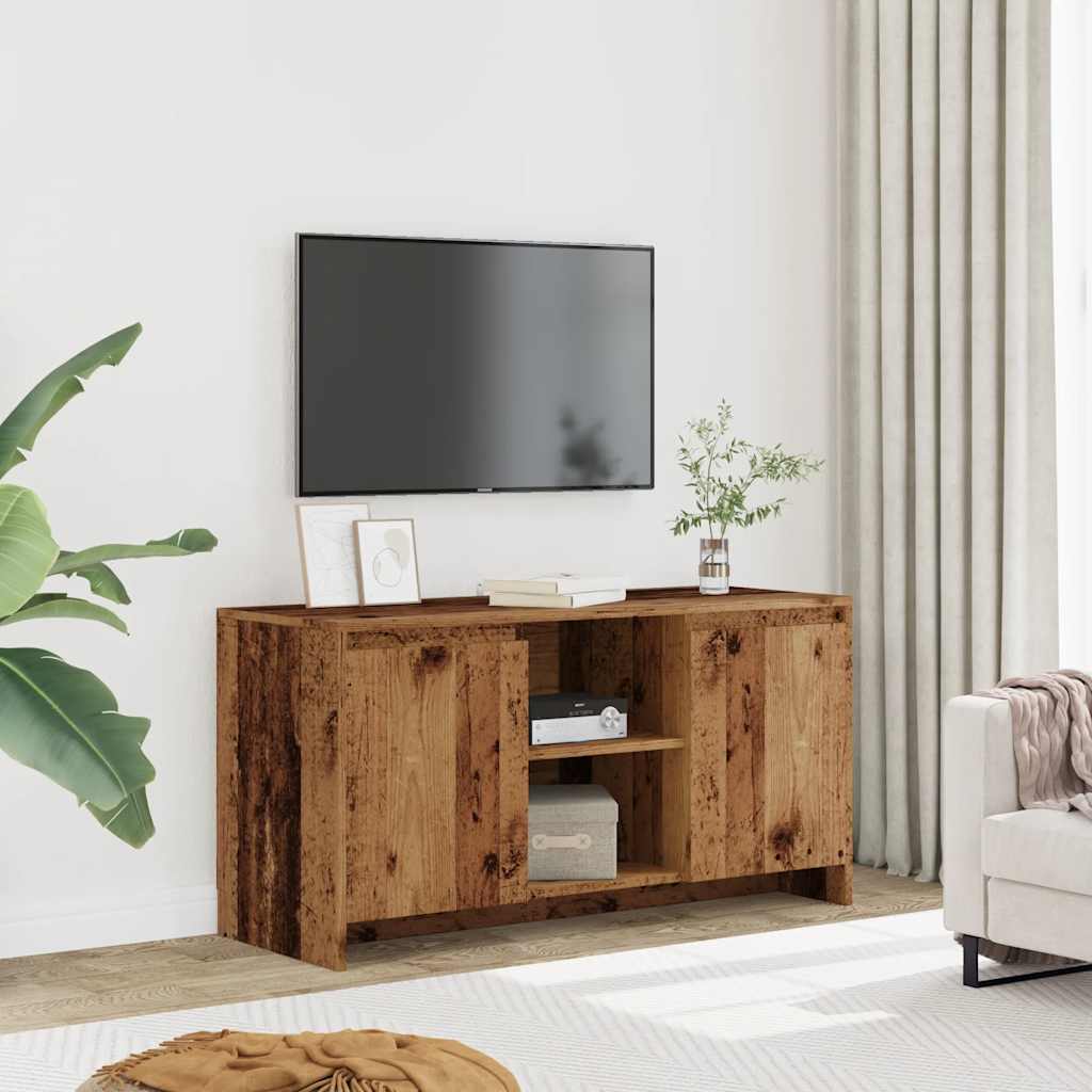 TV-Möbel Äldrat Trä TV-Bänk 102x37,5x52,5 cm