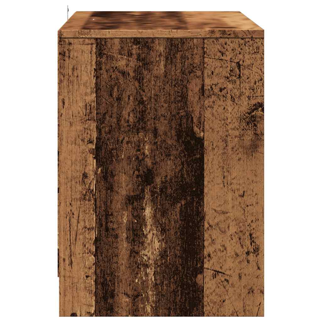 TV-Möbel Äldrat Trä TV-Bänk 102x37,5x52,5 cm