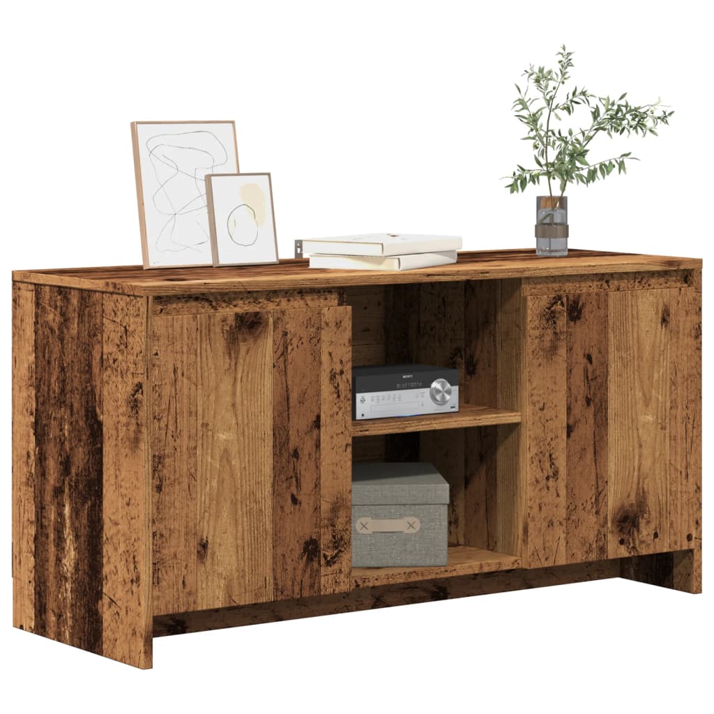 TV-Möbel Äldrat Trä TV-Bänk 102x37,5x52,5 cm