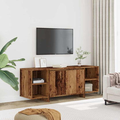 TV-Möbel Åldrat Trä TV-Bänk 130x35x50 cm