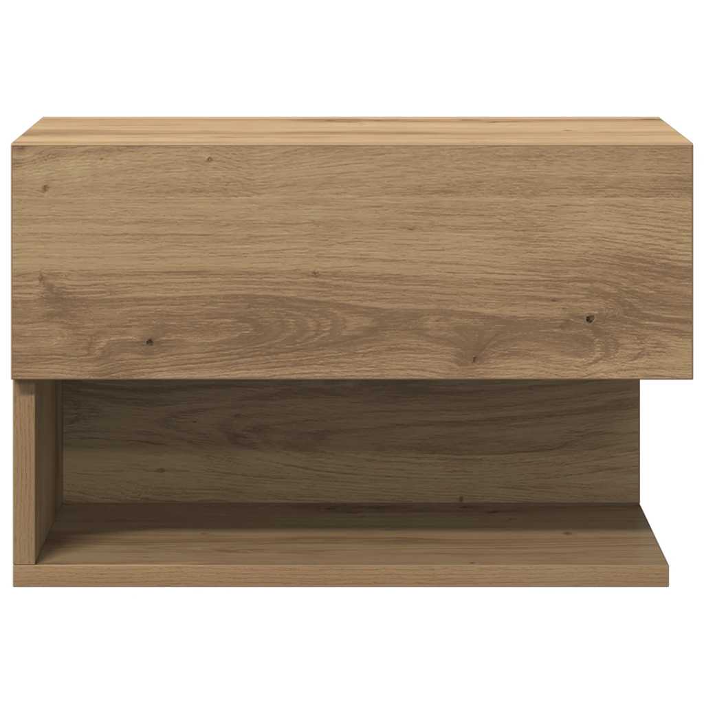 Väggmonterade sängbord 2 st ek