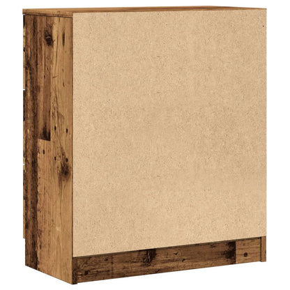 Skänk åldrat trä 60x30x70 cm konstruerat trä