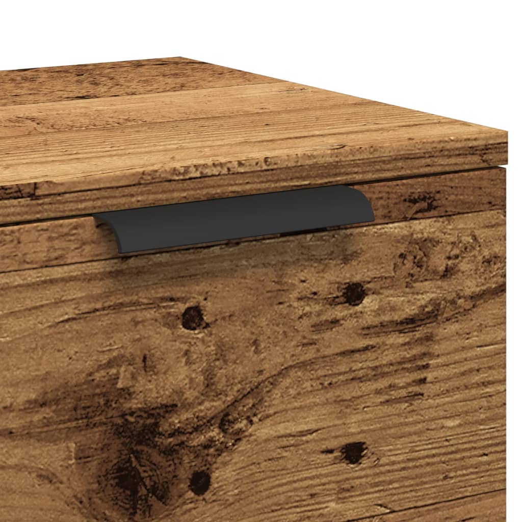 Skänk åldrat trä 60x30x70 cm konstruerat trä