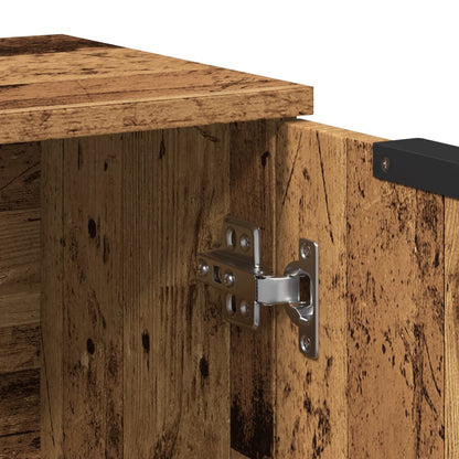 Skänk åldrat trä 60x30x70 cm konstruerat trä