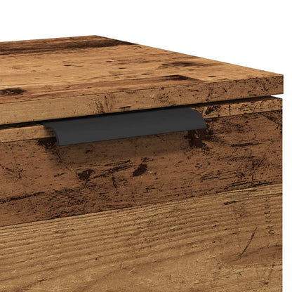 Skänk åldrat trä 60x30x70 cm konstruerat trä