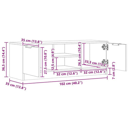 TV-Möbel Artisan Ek TV-Bänk 102x35x36,5 cm