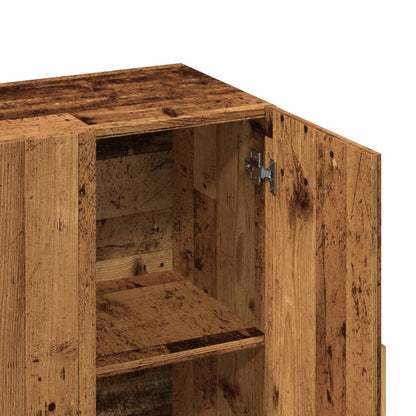 Skänk Åldrat Trä 90x34x80 cm