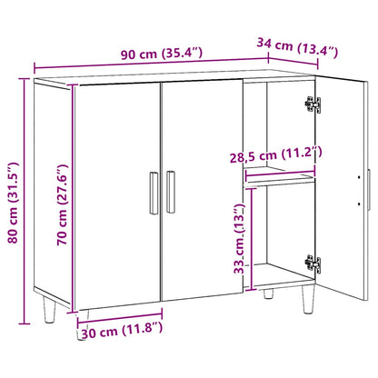 Skänk Artisan Ek 90x34x80 cm