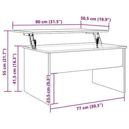 Soffbord Brun Ek 80x50,5x41,5 cm