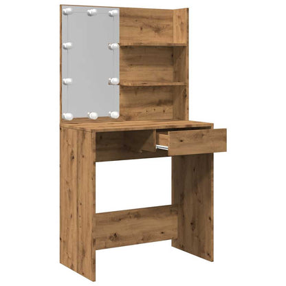 Sminkbord med LED Artisan Ek 74,5x40x141 cm