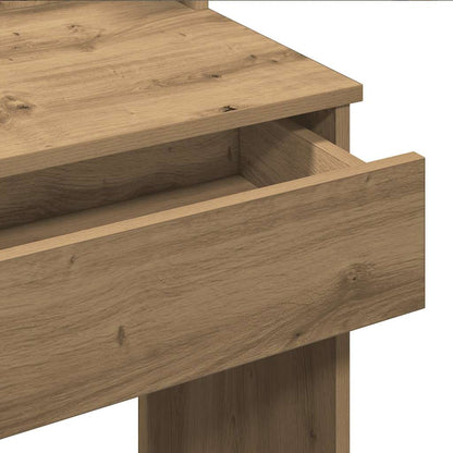 Sminkbord med LED artisan ek 96x40x142 cm