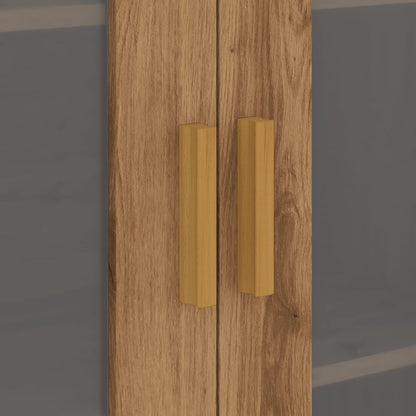 Väggskåp Brun Ek 69,5x34x90 cm