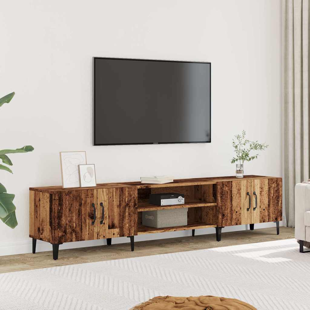 TV-Möbel Åldrat Trä TV-Skåp 180x31,5x40 cm